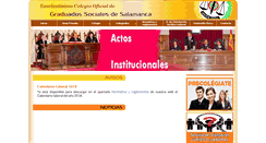 Desktop Screenshot of graduadosocialsalamanca.es