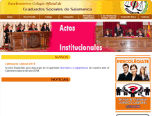 Tablet Screenshot of graduadosocialsalamanca.es